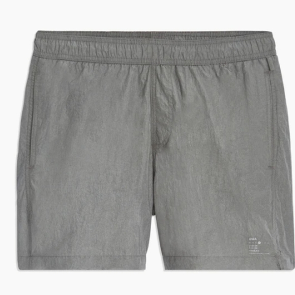 Onia Nylon Crinkle Multifunctional Short, Anchor Grey, size XL - Picture 1 of 9